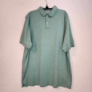 Roundtree & Yorke Supima Cotton Men's Green Polo Shirt, Size L‎